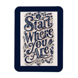 Begin waar je decoratieve typografie bent magneet