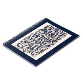 Begin waar je decoratieve typografie bent notitieboek (Linkerzijde)