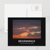 Beginend demotiverend poster briefkaart (Voorkant / Achterkant)