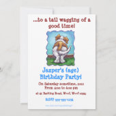 Beging St. Bernard Party nodigt uit Kaart (Achterkant)