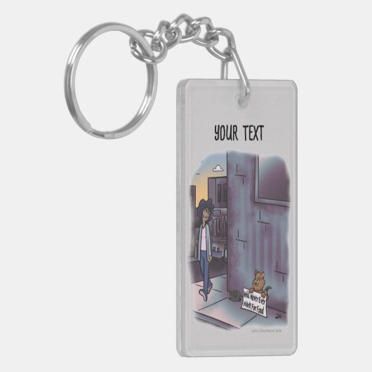 Begingstaart Sleutelhanger (Voorkant Links)