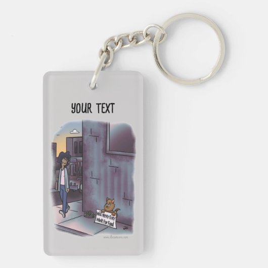 Begingstaart Sleutelhanger (achterkant)