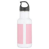 Beginletter Monogram | Wit Op Licht Roze Waterfles (Achterkant)