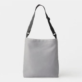 Beginletter Monogram | Wit Op Lichtgrijs Crossbody Tas (Achterkant)