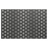 Beginletter Monogram | Wit Op Zwart Stof (Yard (91,4 cm))