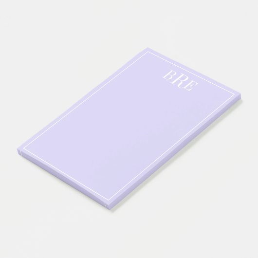 Beginletter Purper Post-it® Notes (Schuin)