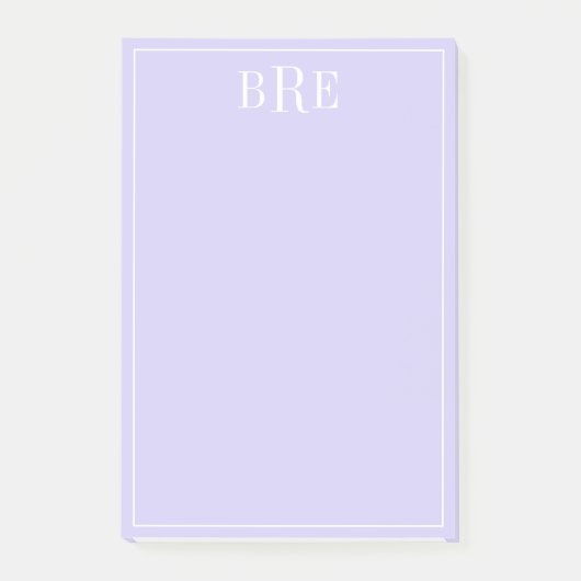 Beginletter Purper Post-it® Notes (Voorkant)