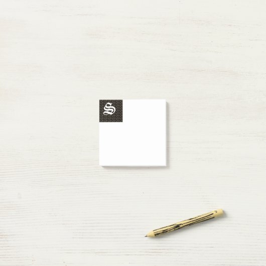 Beginletter S Geblokte Post-It Notities Post-it® Notes (Op bureau)