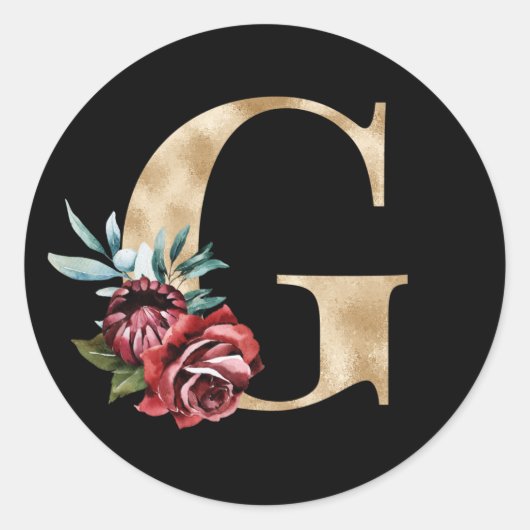 Beginletter sticker winter vakantie letter G (Voorkant)