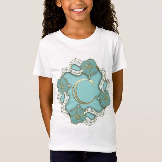 Beginletter van het alfabet t-shirt (Voorkant)