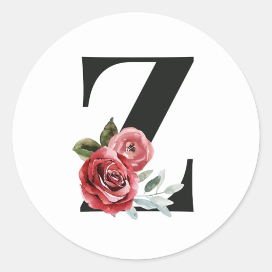 Beginletters sticker letter Z voor wintervakantie (Voorkant)