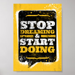 Beginnen met doen poster