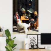 BEGINNEN ONDER $20 - Uit eten met het gezin Poster (Thuiskantoor)