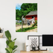 BEGINNEN ONDER $20 - Wasserij Hanging On Line Poster (Thuiskantoor)