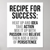 Beginnen voor succes poster (Voorkant)