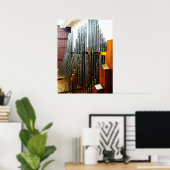 BEGINNEND ONDER $20 - Pipe Organ Pipes Poster (Thuiskantoor)