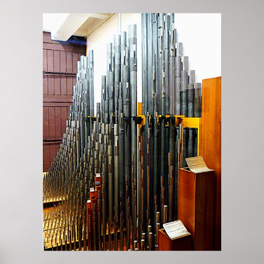 BEGINNEND ONDER $20 - Pipe Organ Pipes Poster (Voorkant)
