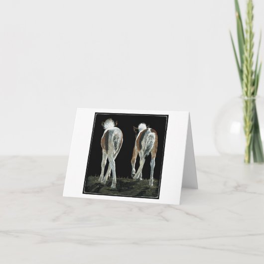 "Beginnende lijn dansen" Foal Kaart (Voorkant)