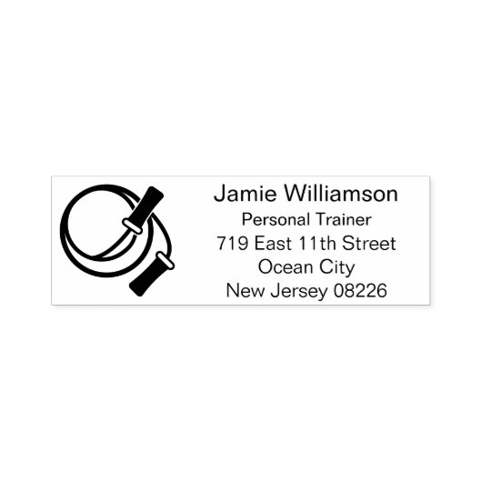 Beginner Fitness Skipping Rope Retouradres Zelfinktende Stempel (Design)