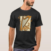 Beginner Harp Player Pedal Harp Harpist Konghou Ha T-shirt (Voorkant)