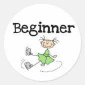 Beginner Ice Skater Sticker (Voorkant)