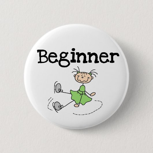 Beginner Ice Skating Button (Voorkant)