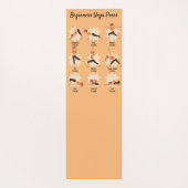 Beginners Yoga Oefeningen Instructie  Yogamat (Achterkant)