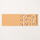 Beginners Yoga Poses Instructioneel Yogamat (Voorkant (horizontaal))