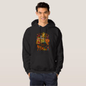 Beginning Of Autumn Fall Teacher Sunflower Hello 7 Hoodie (Voorkant volledig)