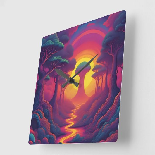 Beginning of The Fall Art Vierkante Klok (Hoek)