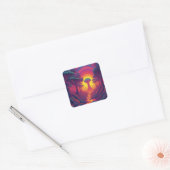 Beginning of The Fall Art Vierkante Sticker (Envelop)