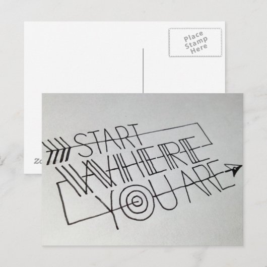 Beginpunt Briefkaart (Voorkant / Achterkant)
