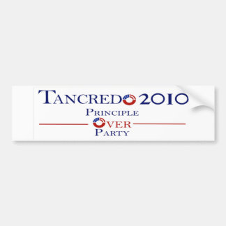 Beginsel over Tancredo 2010-Bumpersticker Bumpersticker
