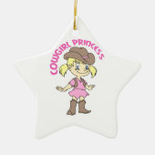 BEGINSEL VAN COWGIRL KERAMISCH ORNAMENT (Voorkant)