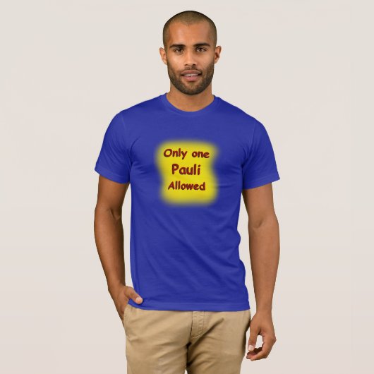 Beginsel van uitsluiting Pauli T-shirt (Voorkant volledig)