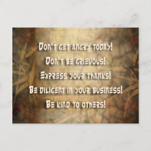 Beginselen REIKI Usui Briefkaart