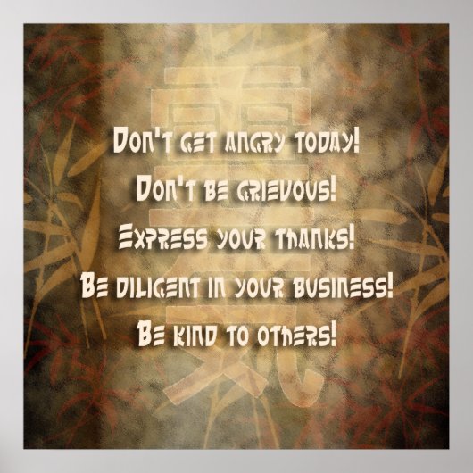 Beginselen REIKI Usui Poster (Voorkant)