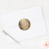 Beginselen REIKI Usui Ronde Sticker (Envelop)
