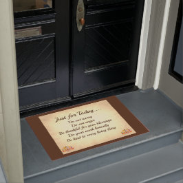 Beginselen van Brown en Cream Reiki Deurmat