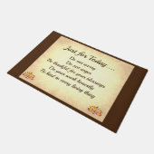 Beginselen van Brown en Cream Reiki Deurmat (Schuin)