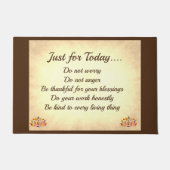 Beginselen van Brown en Cream Reiki Deurmat (Voorkant)