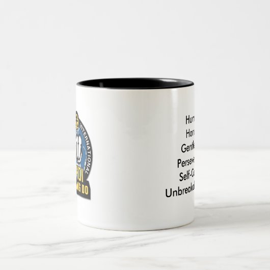 Beginselen van Choi Kwang Do Tweekleurige Koffiemok (Center)