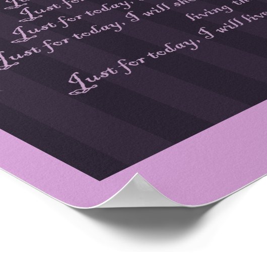 Beginselen van het symbool van Reiki voor vandaag Poster (Hoek)