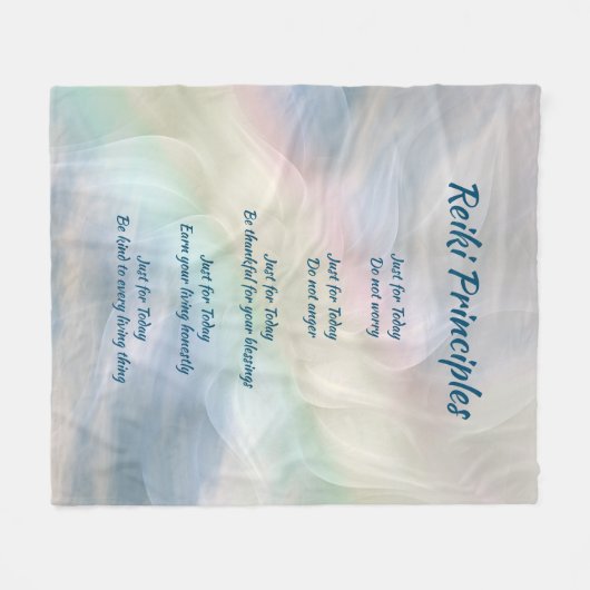 Beginselen van Reiki Fleece Deken (Voorkant (Horizontaal))