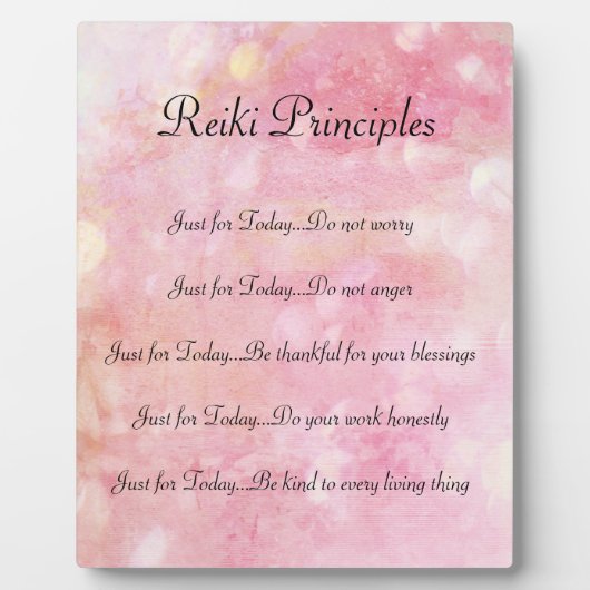 Beginselen van Reiki Fotoplaat (Voorkant)