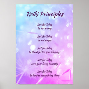 Beginselen van Reiki Poster