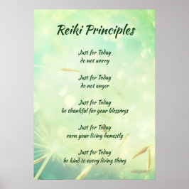Beginselen van Reiki Poster