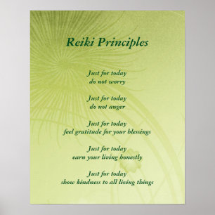 Beginselen van Reiki Poster