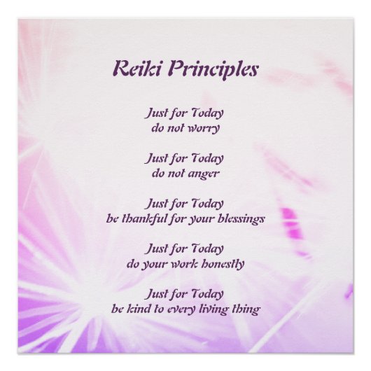 Beginselen van Reiki Poster (Voorkant)