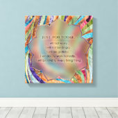 Beginselen van Reiki - Reiki Preepts Canvas Afdruk (Insitu (Houten vloer))